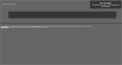 Desktop Screenshot of hazewood.de
