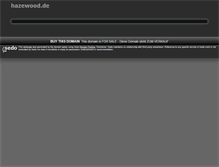 Tablet Screenshot of hazewood.de